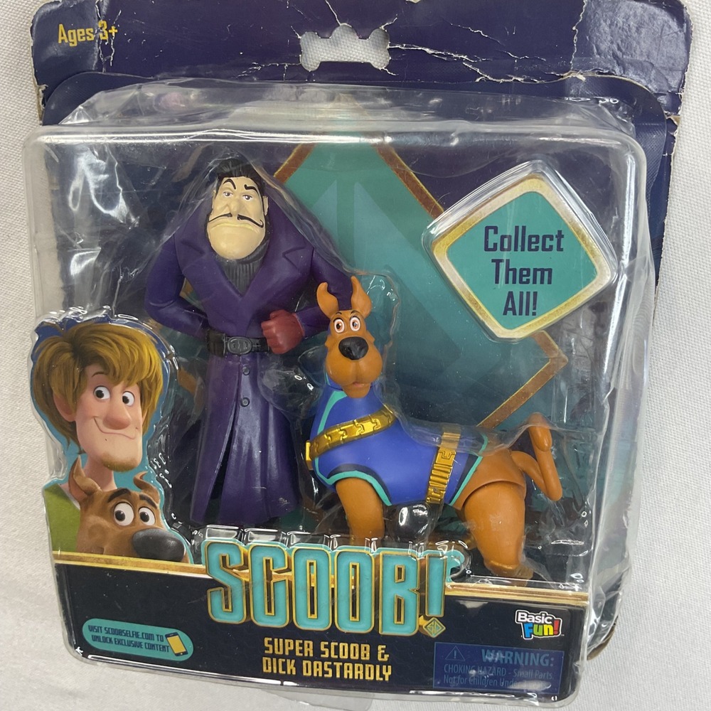 Scoob Super Scoob & Dick‎ Dastardly Action Figure Set 2-Pack Basic Fun 40071 Box